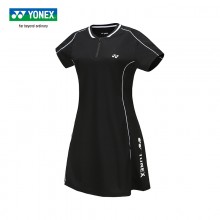 2024新款YONEX尤尼克斯羽毛球服短袖215144BCR女款羽毛球服短袖連衣裙 女士裙子